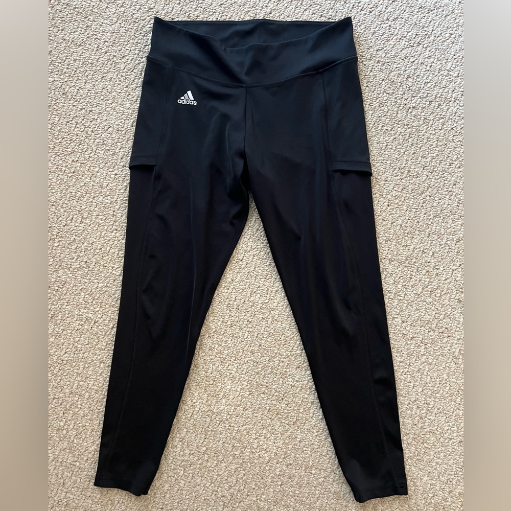 Adidas Climalite Black Running Tights size Medium